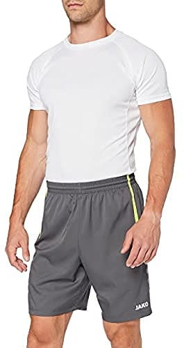 JAKO Herren Sporthose Turin, Anthrazit/Lime, L, 4462