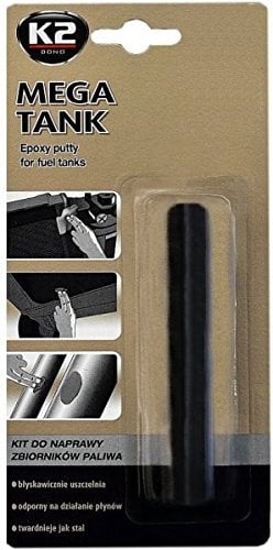 K2 Mega Tank, 2 K Epoxidknetmasse für Kraftstoff-Tank, Reparatur Knetmasse, undichter KFZ, Auto-Tank, Stahlplastilin, 28g