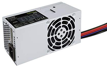 Tooq TQEP-TFX500S-O - Fuente de Alimentacion Ecopower II de 500W TFX 12V V1.3 OEM Ventilador silencioso (PFC Activo, 20+4 Pin ATX, PC, Superior, CE/RoHS, Color Plata)