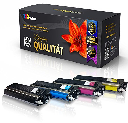 4X Print-Klex Alternative Tonerkartuschen kompatibel für Brother DCP9015CDW DCP9020CDW HL3140CW HL3150CDN HL3150CDW TN241 Black TN245 Cyan Magenta Yellow KCMY - Sparset