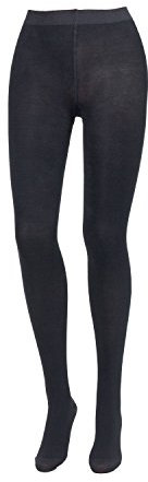 Compressana Microcotton Stützstrumpfhose - mit hohem Baumwollanteil - mittlere Stützwirkung mit 14 mmHg Kompression (Stütz-Klasse 2) - Größe IV - Farbe schwarz