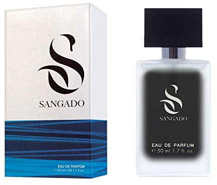 SANGADO Nero Esotico Profumo Unisex, Lunga Durata 8-10 Ore, Fragranza Lussuosa, Legnoso Aromatico, Preziose Essenze Francesi, Extra-concentrato, Grande Regalo, 50 ml