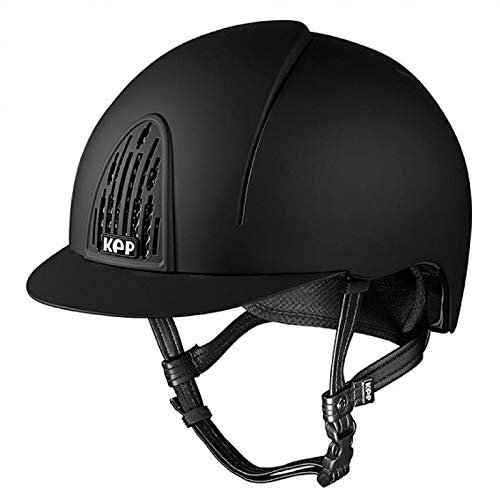 KEP Italia Reithelm Cromo Smart schwarz, OHNE Inlay, Größe:M
