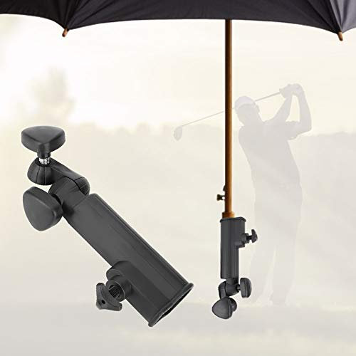 Nikou Golf Support Parapluie, Golf Cart Umbrella Holde Double Fixation Porte-Parapluie pour Poussette de vélo, Landau, Fauteuil Roulant