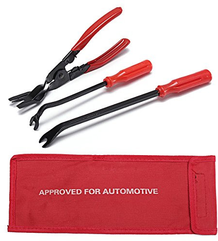 TuToy 3 Stücke Removal Tool Türverkleidung Nieten Clips Zangen Verschluss Remover Puller Tool Kit Set