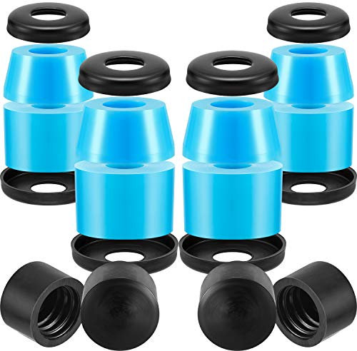 Shappy 20 Stück Skateboard Buchsen Longboard-Buchsen Skateboard Bushings + Skateboard Unterlegscheiben Kit von Ersatz für Skateboard Skateboard Cup Washers LKW Kissen für 7 Zoll Skateboards