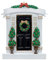 MAXORA Personalisiertes Ornament für das neue Zuhause, Hauseinweihungsgeschenk, Einweihungsgeschenk, Erste Haus, Real Estate Agent Schließen, Geschenk, schwarze Tür, Weihnachtsbaum handgefertigt