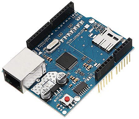 Zhouyufan Module de bouclier Ethernet W5100 Emplacement pour carte Micro SD