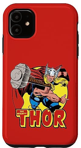 iPhone 11 Marvel The Mighty Thor Logo Portrait Case
