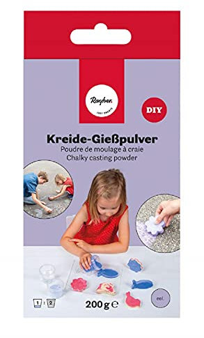 Rayher 34465312-Gesso in polvere, SB-Box 200g, Viola (Lavanda)