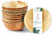 Wiseware - Lot de 25 bols jetables ronds en feuilles de palmier biodégradables - Diamètre 19 cm - Vaisselle de fête bio compostable