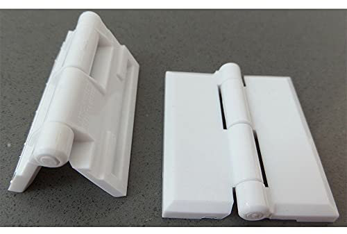 75mmx45mm 10 PCS White Butt Hinge Acrylic Plastic Hinges Continuous Piano Hinge Durable Hinge Tools