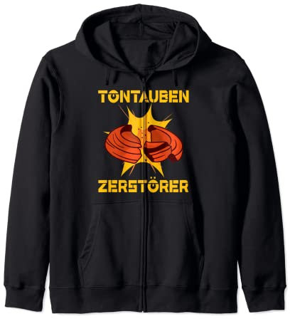 Tontauben Zerstörer Tontaubenschießen Gewehr Sportschütze Kapuzenjacke