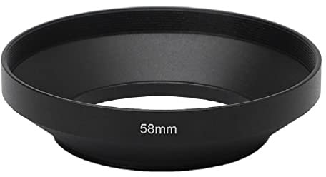 Paraluce in metallo grandangolare 39 mm, 40,5 mm, 43 mm, 46 mm, 49 mm, 52 mm, 55 mm, 58 mm, 62 mm, 72 mm, 77 mm, 82 mm, copriobiettivo di protezione per paraluce 52 mm