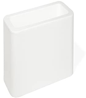 KLORIS Portavaso Fioriera Rettangolare moderna separé divisorio mod. BLOG bianco cm 30x70 altezza cm 90 polietilene Made in Italy