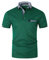 KUNJLELP Polo à Poche pour Hommes Chemise à Manches Courtes Col à Carreaux Chic Chemise de Travail Uniformes,A-Vert,XL