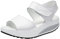 Mesing Sandali con Zeppa Donna Estivi Comode Pelle Platform Sandalo Eleganti Strappo Plateau Scarpe con Tacco Wedges per Camminare LX366-White-EU40