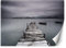 Luxury Fototapete Brücke See Berge 300x210 cm XXL Wandtapete Tapeten Wohnzimmer Schlafzimmer Jugendzimmer Büro Flur Hotel Spa Moderne Design Wand Dekoration Landschaft Nebel Grau