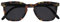 OPULIZE Bex Sonnenbrille Groß Quadrat Cool Designer Rahmen Federscharniere Kratzfeste Getönte Linse UV400-Schutz Braun Schildpatt Mattschwarz Bügel Herren Damen S64-2 +0.00