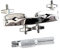 harayaa Drum Clip Clamp Mount Extension Clip Erweiterte Becken Rack Drum Set Zubehör für Becken