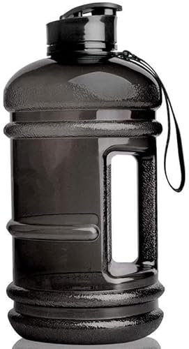 Zanbeel 2.2L Water Bottle BPA Free Large Jumbo Sports Training Camping Gym Drink Hiking (Black)