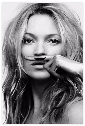 EMIGOS Kate Moss Musikposter auf Leinwand, Poster, Wandkunst, Dekordruck, Bild, Gemälde für Wohnzimmer, Schlafzimmer, Dekoration, ungerahmt, 40 x 60 cm