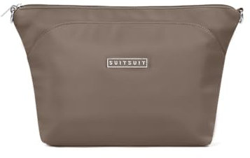 SUITSUIT Natura - Toilettas Dames - Make up Organizer tasje XL - 23 x 26.5 x 8.5 cm - Taupe