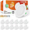 ALUSSO LED Einbaustrahler 230V Dimmbar 12W IP65 LED Spots Badezimmer Warmweiß Neutralweiß Kaltweiß Deckenspots Einbauleuchten für Küche Wohnzimmer, 12er Set