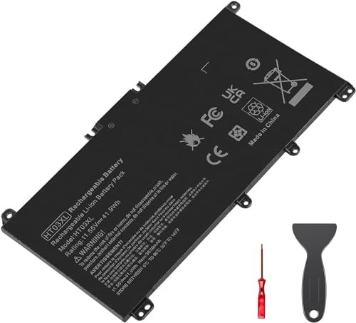 HT03XL L11119-855 Laptop Battery Replacement for HP Pavilion 15-DA 15-DB 15-DW 15-DY 14-CE 14-CF 14-DF 17-BY 17-CA Series 15-CS0053CL 15-DW0033NR 15-DA0014DX L11421-2C2 HTO3XL HSTNN-UB7J HSTNN-DB8R