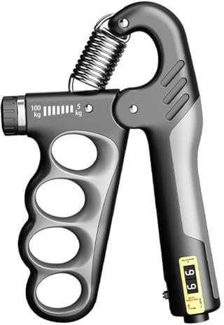 TTCUDADN Grip Strengthener, Hand Grips Strengthener, Forearm Trainer with Automatic Counter, 5-100 Kg Adjustable Hand Gripper for Musicians Athletes