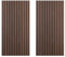 DecorAndDecor Lot de 2 panneaux acoustiques décoratifs en bois MDF 3D pour mur et plafond - 120 x 60 cm - Chêne fumé