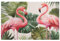 NQLYUT Paillasson extérieur antidérapant flamant rose palmiers feuilles paillasson blanc tapis de bienvenue tapis de bienvenue tapis de bienvenue tapis de sol en caoutchouc à séchage rapide paillasson