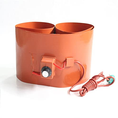 NedLoN Ölfassheizung Aus Metall, Elastischer Fass-Eimer-Bandheizer mit Einstellbarem Thermostat, Bandheizer-Eimerheizung für Ölfässer Aus Metall, Metallfassheizung, 860 x 200 Mm