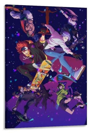 REDCHAMBER Japanische Original-Serie SK8 Anime-Kunst-Poster, coole Kunstwerke, Gemälde, Wandkunst, Leinwanddrucke, hängende Bilder, Poster, 40 x 60 cm