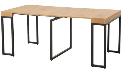 HTI living Esstisch ausziehbar Eiche Hell Jenrik Ausziehtisch von 45 bis 180 cm