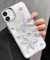 Toycamp for iPhone 11 Phone Case 6.1 inch Women Female Girl - Cute Girly Silver White Heart for iPhone 11 Case 3D Y2K Aesthetic Creative Design Pretty Unique for i Phone 11 Case