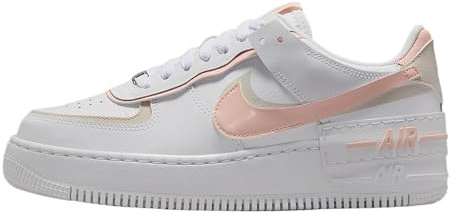 Nike Air Force 1 Shadow Women's Shoes (White/Light Orewood Brown/White/Washed Coral), White/Light Orewood Brown/White/Washed Coral, 7.5 UK