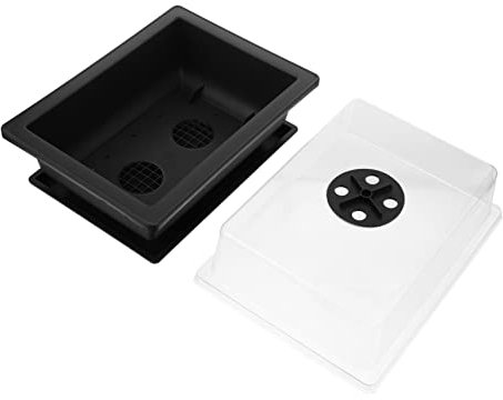 Milisten 2 Ensembles Pots de Fleurs Plastique Imitation Terre Cuite de Plateaux de Semis pour Plantes Intérieur et Pratiques et Durables Couleur Aléatoire