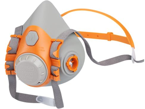 AirGuard Pro® Atemschutzmaske Halbmaske-Set wiederwervendbar mit Partikelfilter – Gasmaske, Staubfilter, Staubnaske – EN 140 & EN 143 – Schutz vor Feinstaub, Aerosolen, Gase, Dämpfe & Partikeln
