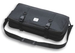 Mercer Culinary Triple-Zip 21-Pocket Knife Case, Durable nylon, Black