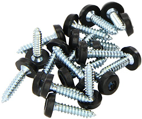 Connect 31548 Number Plate Screw 10 x 1 Black Polytop 100pc