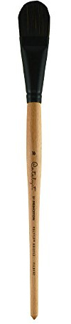 Princeton Catalyst Polytip, Brushes for Acrylic & Oil, Series 6400 Long Handle, Filbert, Size 16