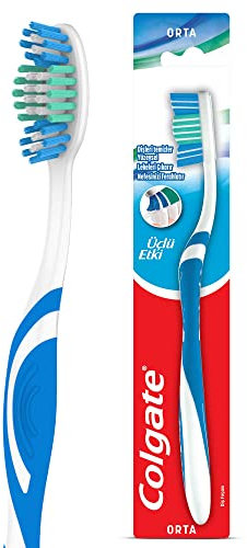 Cepillo de dientes Colgate Triple Action medio, elimina las manchas y las bacterias bucales
