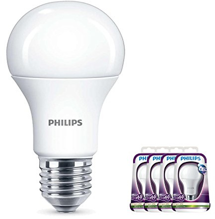 Philips A60 E27 9W FR 806LM LED Light Bulb Shape Base E27 Replaces 60 Watt Warm White 2700K Matte (4)