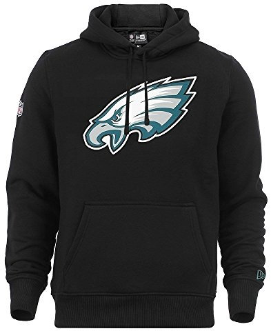 New Era - NFL Philadelphia Eagles Team Logo Hoodie - Schwarz Größe XS, Farbe Schwarz