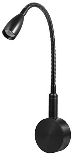Meanyee Berührungsschalter Stufenlose Dimmbare(0-3W) Flexible Schwanenhals Leselampe Wandhalterung Wandlampen Nachttischlampe Augenpflege Nachtlicht (Warmweiß 3000-3200K)