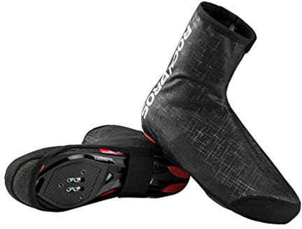 ROCKBROS Wasserdicht Überschuhe Shoecover Überzieher Rennrad MTB für Outdoor-Sports Radsport Wandern, Angeln, Klettern Abdeckung Windfest Schwarz Herren Damen Unisex