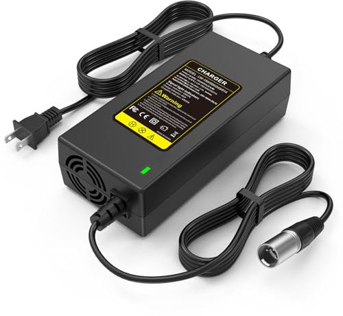 24V 5A 3-Pin Male XLR Connector Battery Charger for Lakematic, Pride Mobility, Jazzy Power Chair, Drive Medical, Golden Technologies, Shoprider, Rascal 200T/500T/301 PC 24BC5000TF-1