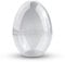 Netuno 5 Stück Acryl-Eier 12 cm Durchmesser transparent teilbar stehend Kunststoff-Eier Plastik-Eier Ostereier zum Découpage Dekoration Basteln