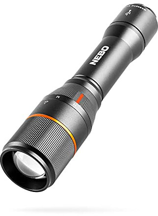 NEBO DaVinci 1500 Lumen | Schwarze LED-Taschenlampe | 18650 Akku mit Powerbank, NEB-FLT-0019-G